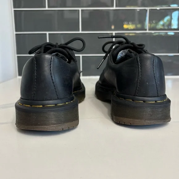 Dr. Martens 1461 Slip Resistant Black Leather Oxfords Cushion Sole Shoes Size 5 - Picture 5 of 11